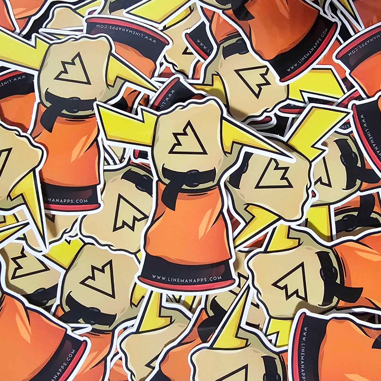 LIGHTNING FISTER STICKER