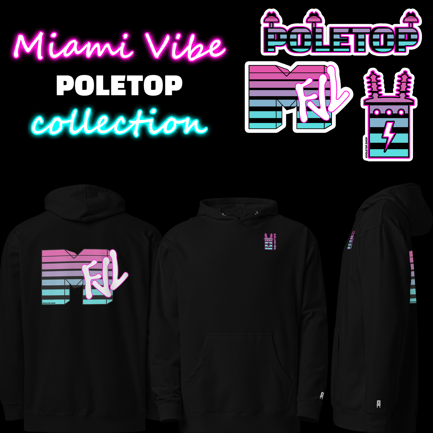 MIAMI RETRO MTV Hoodie