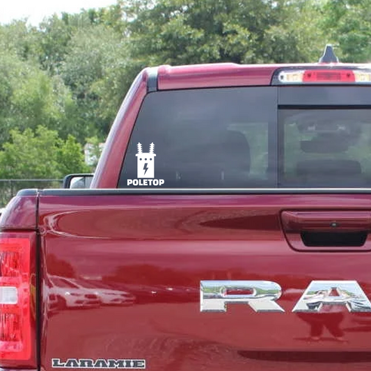 VINYL 5.5" POLETOP STICKER