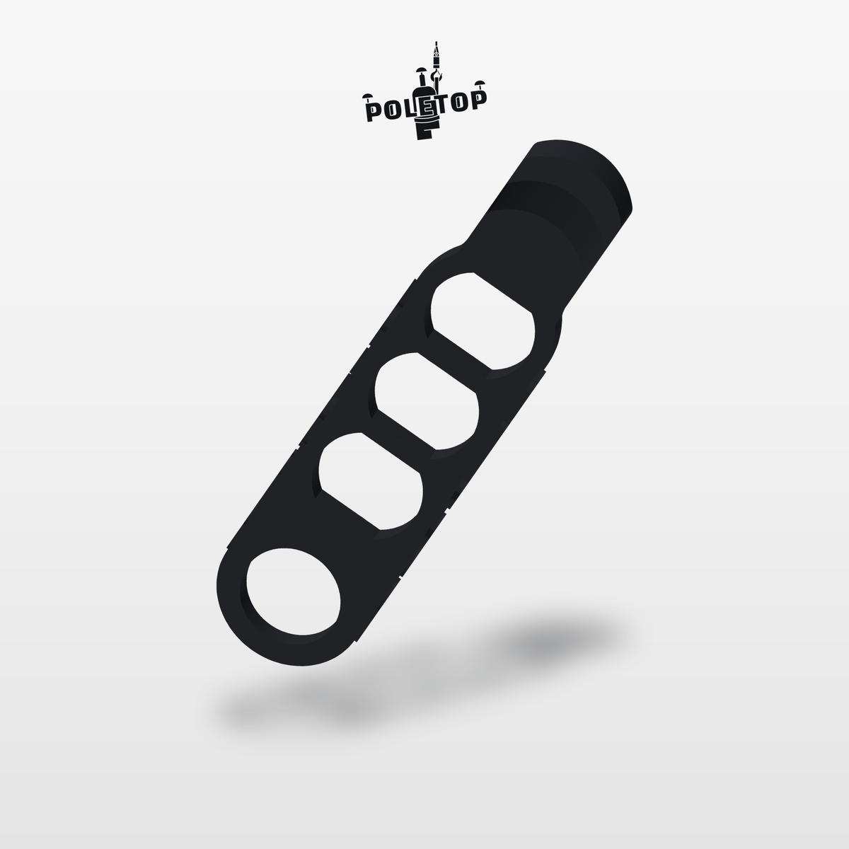 Hook Keeper in black, production model render