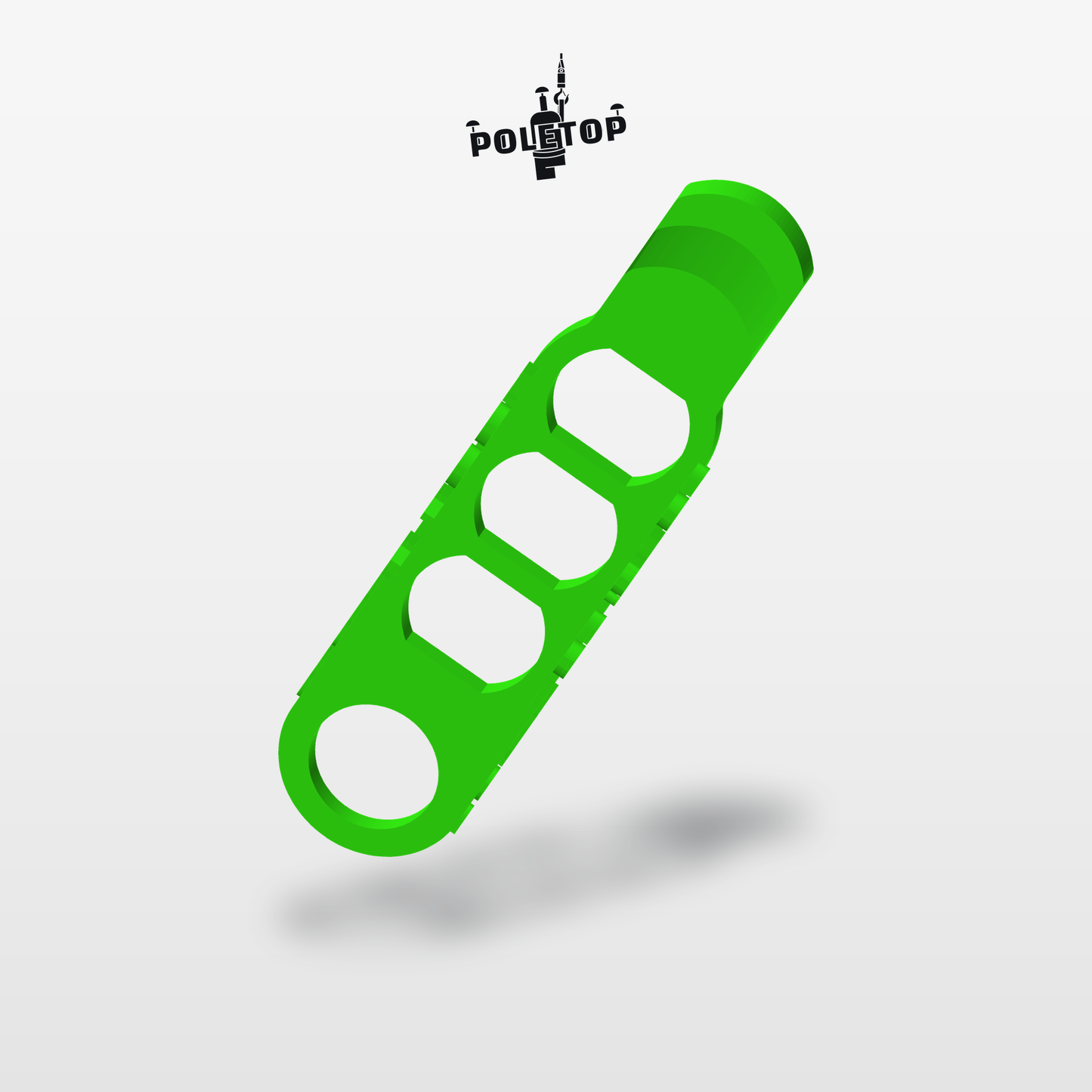 Hook Keeper in neon green, production model render
