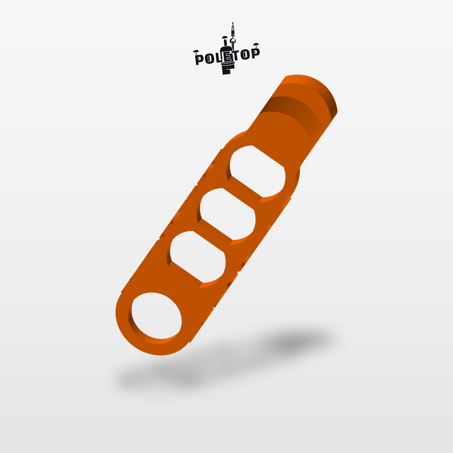 Hook Keeper in orange, production model render