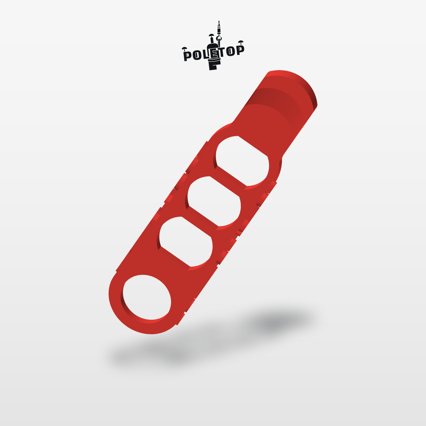 Hook Keeper in red, production model render