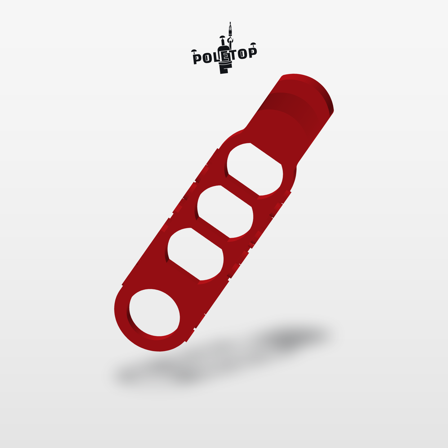 Hook Keeper in red, production model render